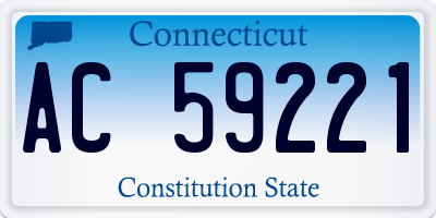 CT license plate AC59221