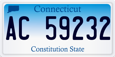 CT license plate AC59232