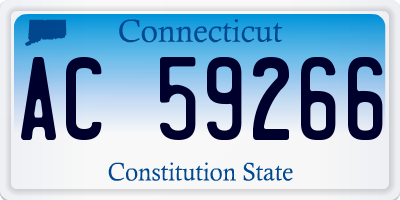 CT license plate AC59266