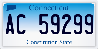 CT license plate AC59299