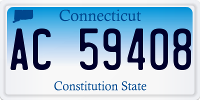 CT license plate AC59408