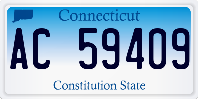 CT license plate AC59409