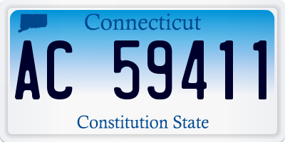 CT license plate AC59411