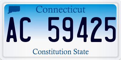 CT license plate AC59425