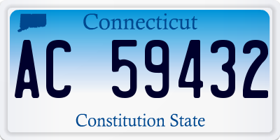 CT license plate AC59432