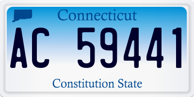 CT license plate AC59441