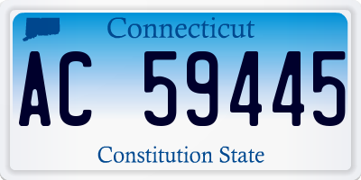 CT license plate AC59445