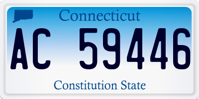 CT license plate AC59446