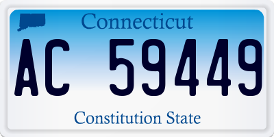 CT license plate AC59449