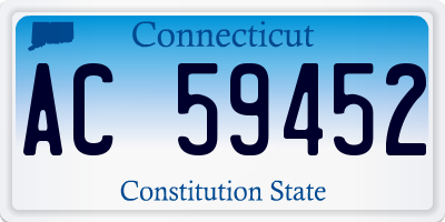 CT license plate AC59452