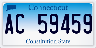 CT license plate AC59459