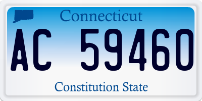 CT license plate AC59460