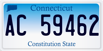 CT license plate AC59462