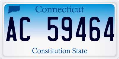 CT license plate AC59464