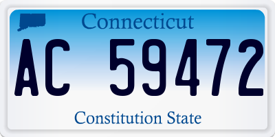 CT license plate AC59472