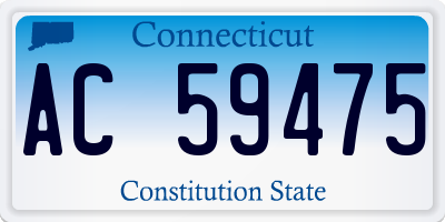 CT license plate AC59475