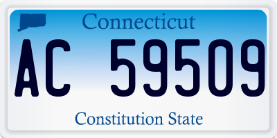 CT license plate AC59509