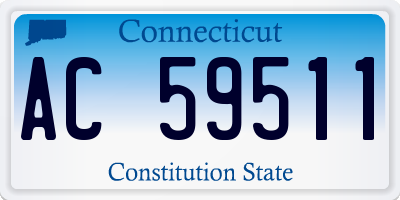 CT license plate AC59511