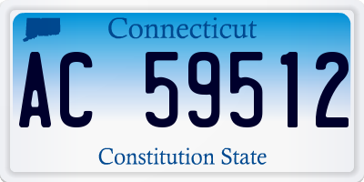 CT license plate AC59512