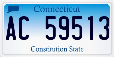 CT license plate AC59513