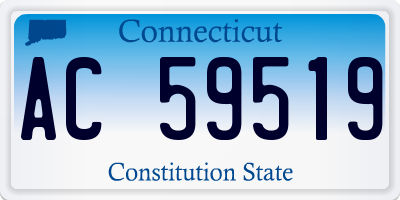 CT license plate AC59519