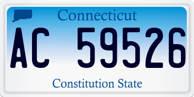 CT license plate AC59526