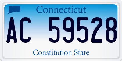 CT license plate AC59528