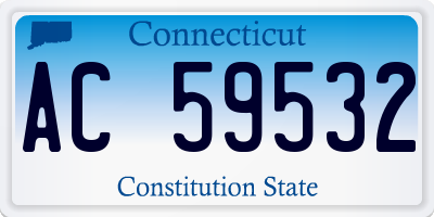CT license plate AC59532