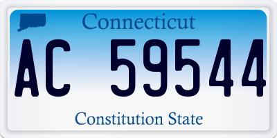 CT license plate AC59544