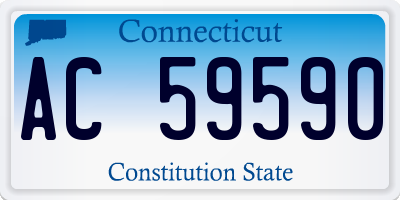 CT license plate AC59590