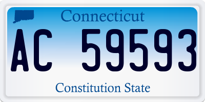 CT license plate AC59593