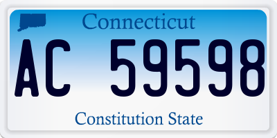CT license plate AC59598