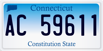 CT license plate AC59611