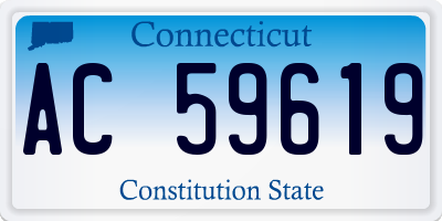 CT license plate AC59619