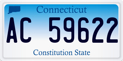 CT license plate AC59622