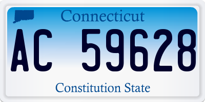 CT license plate AC59628