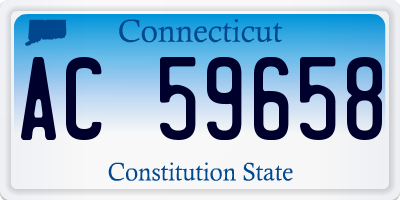 CT license plate AC59658