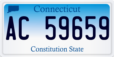 CT license plate AC59659