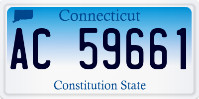 CT license plate AC59661