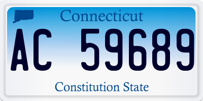 CT license plate AC59689