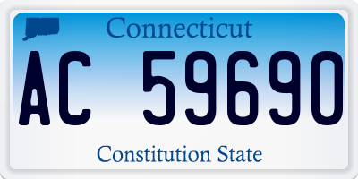 CT license plate AC59690