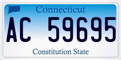 CT license plate AC59695