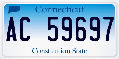 CT license plate AC59697