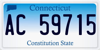 CT license plate AC59715