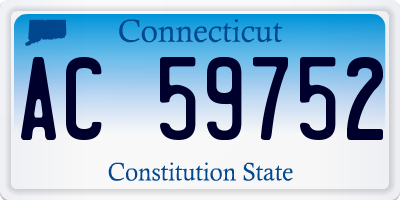 CT license plate AC59752