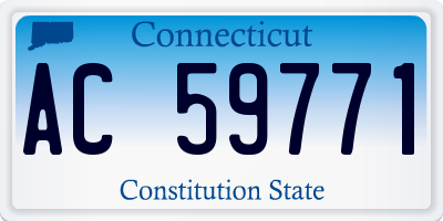 CT license plate AC59771