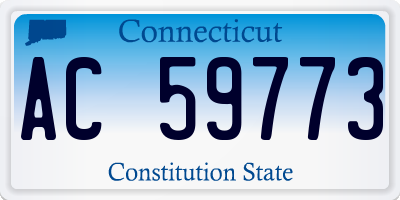 CT license plate AC59773