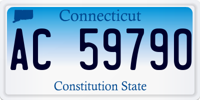 CT license plate AC59790