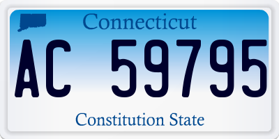 CT license plate AC59795