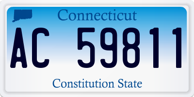 CT license plate AC59811
